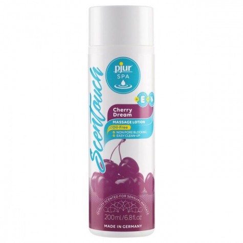 Массажный лосьон с ароматом вишни pjur SPA Scentouch Cherry Massage Lotion - 200 мл.